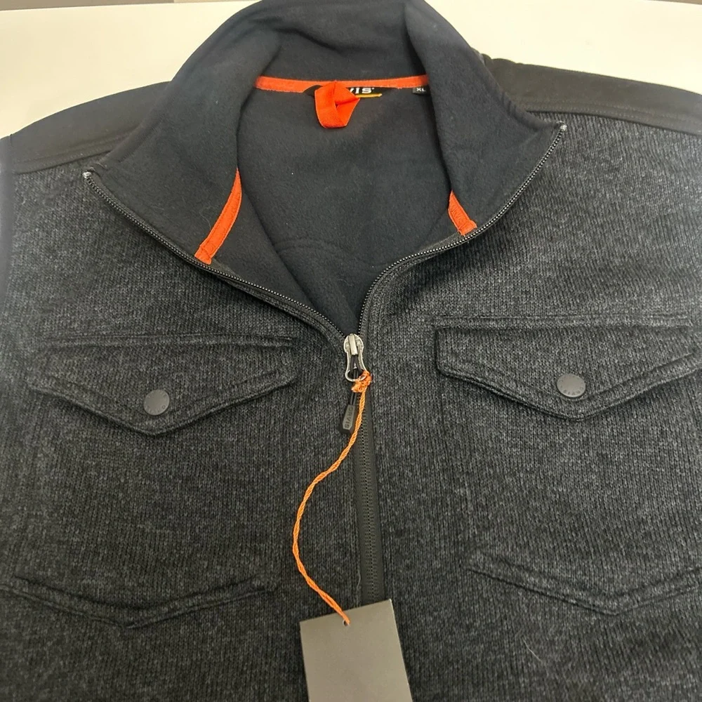 Men’s Orvis Navy Blue outdoor performance fleece vest snap pockets size XL NWT